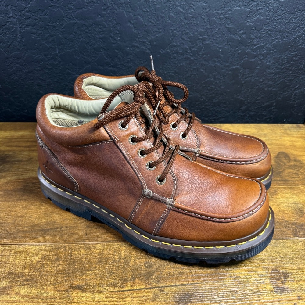 Dr. Martens 11525 Brown Leather Moc Toe Oxford Shoes Mens Size 14